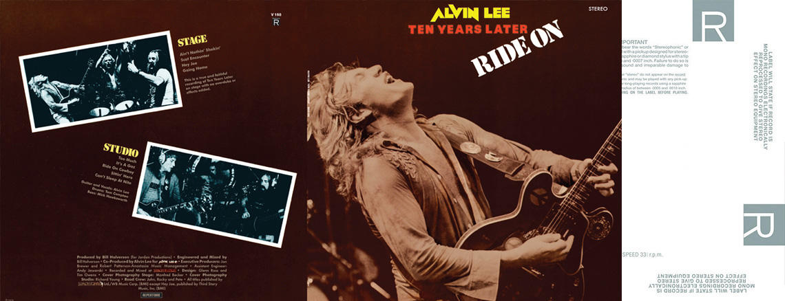 Alvin Lee & Ten Years Later - Ride On - LP Alvin Lee & Ten Years Later - Ride On - LP