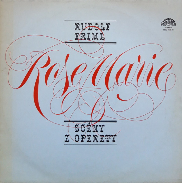 Rudolf Friml - Rose Marie - Scény Z Operety - LP bazar