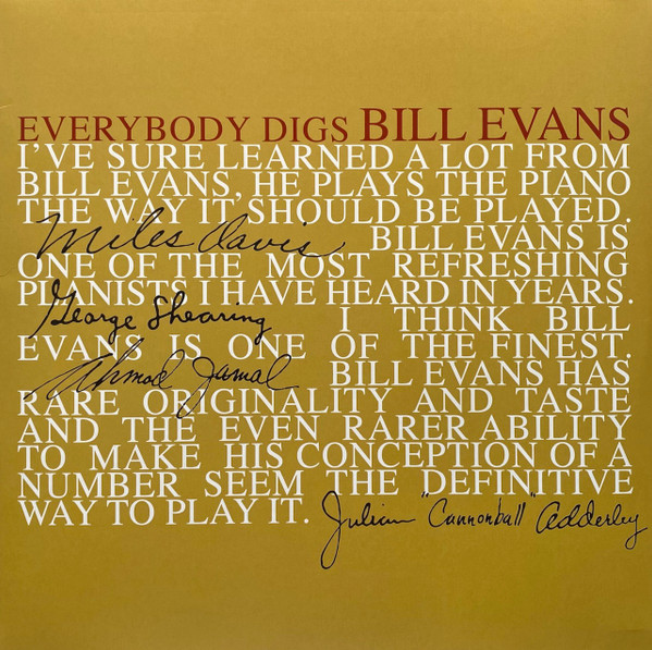 Bill Evans Trio - Everybody Digs - LP