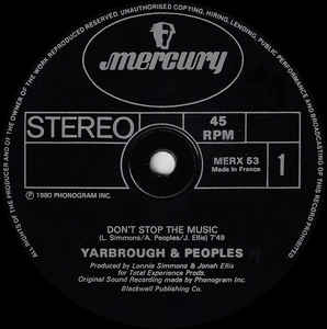 Yarbrough&Peoples- Don't Stop The Music/You're My Song-12´´ baza