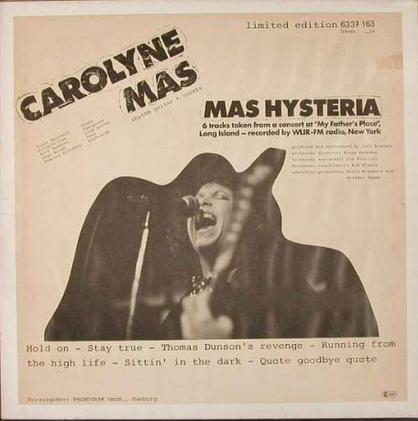 Carolyne Mas - Mas Hysteria - LP bazar