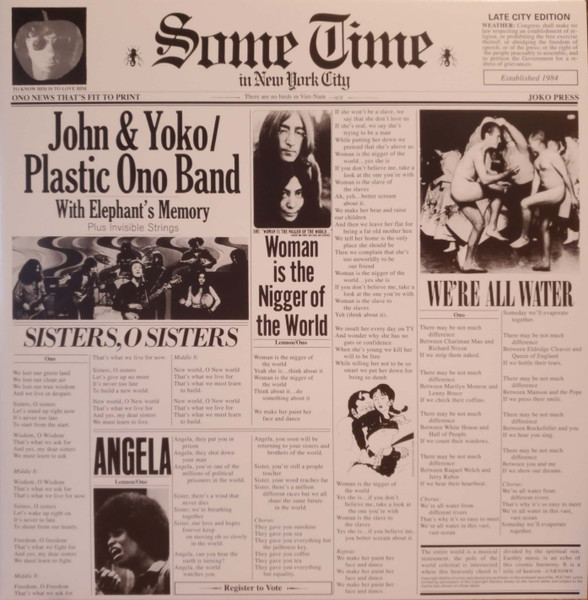 John Lennon / Yoko Ono - Some Time In New York City - 2LP