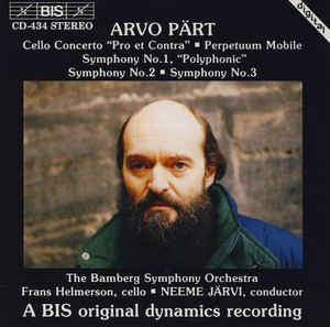 Arvo Pärt - Cello Concerto "Pro Et Contra" .... - CD Arvo Pärt - Cello Concerto "Pro Et Contra" .... - CD