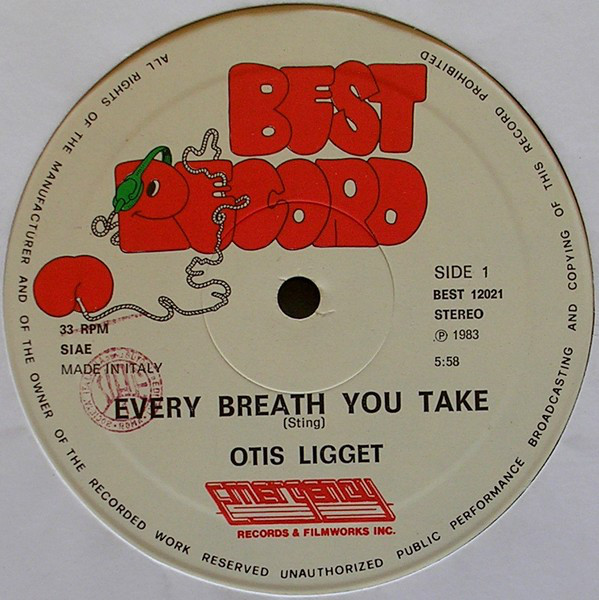 Otis Ligget* ‎– Every Breath You Take - 12´´ bazar