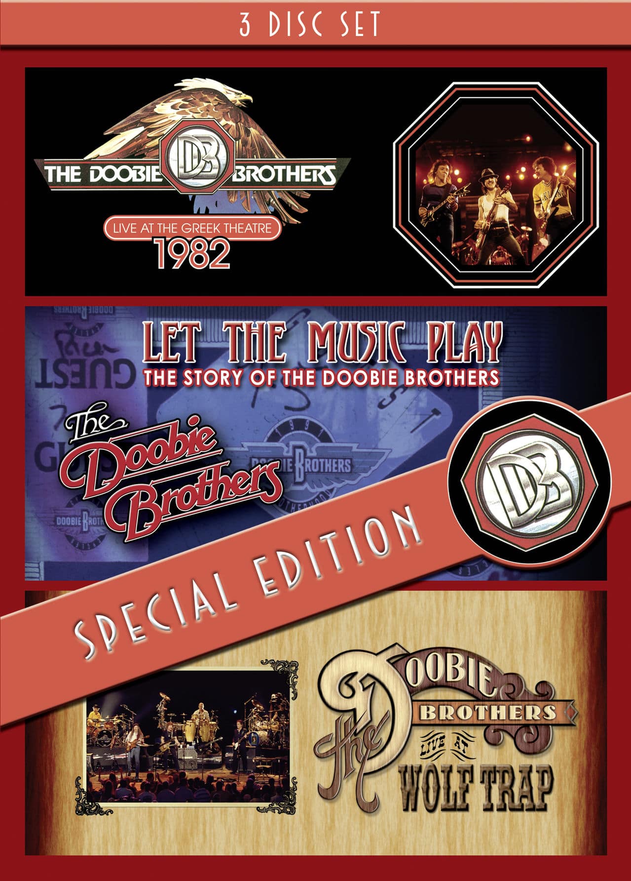 Doobie Brothers - LIVE AT THE GREEK THEATRE 1982 - 3DVD Doobie Brothers - LIVE AT THE GREEK THEATRE 1982 - 3DVD