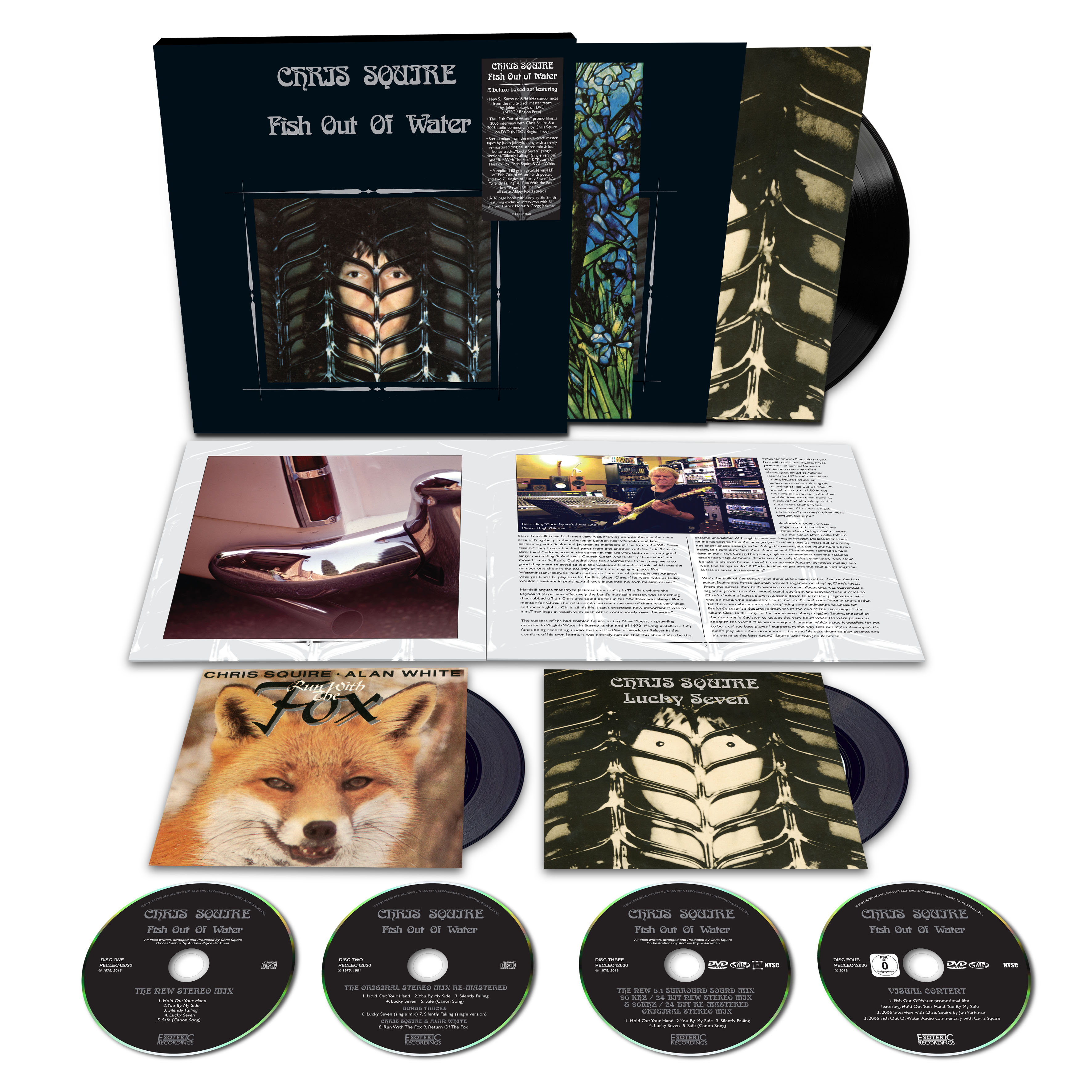 CHRIS SQUIRE - FISH OUT OF WATER-2CD / 2DVD / 1LP / 2 X 7″