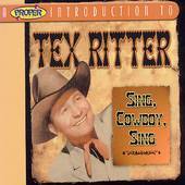TEX RITTER - SING COWBOY SING - CD