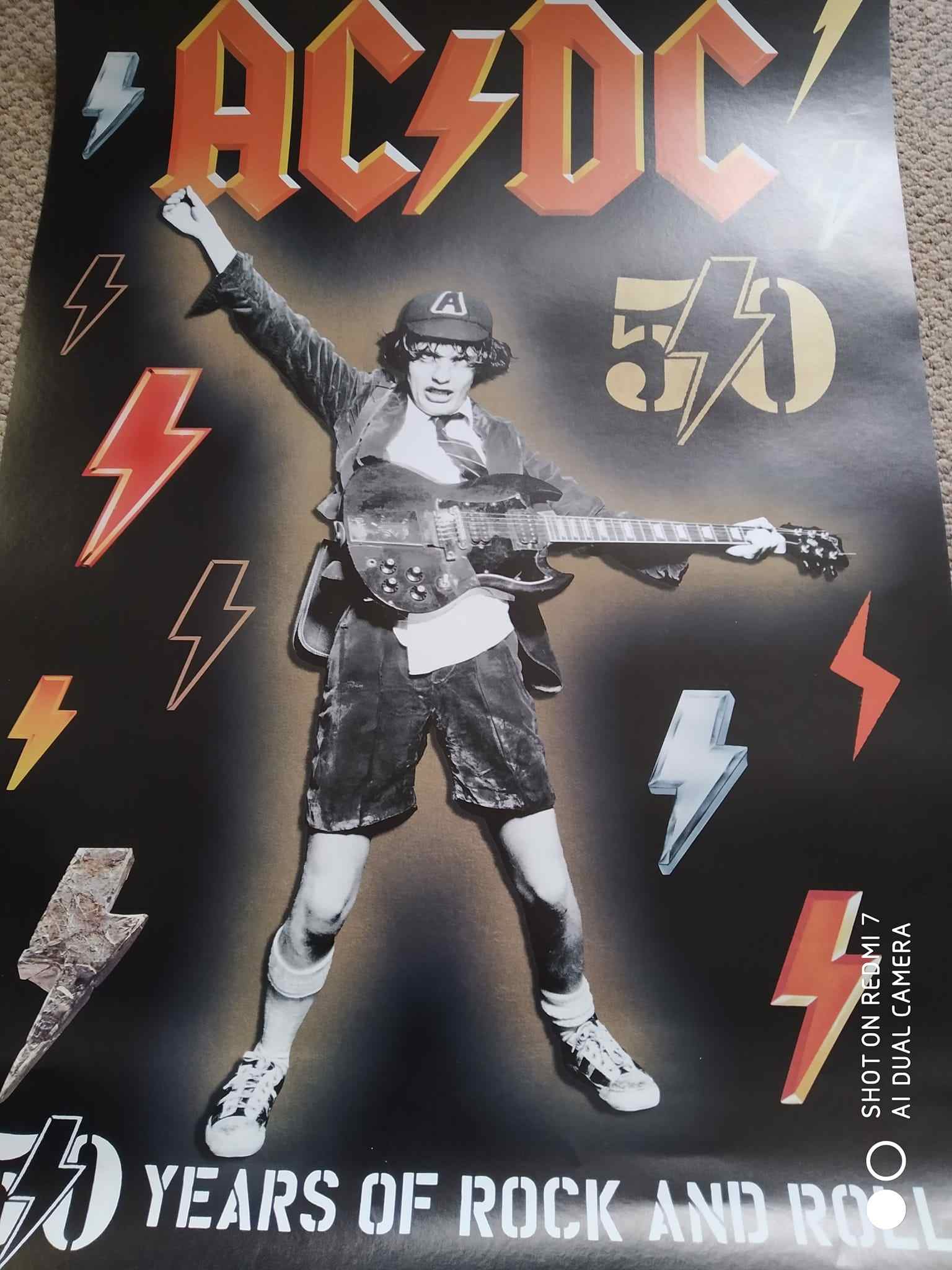 AC/DC - 50 YEARS - POSTER - Kliknutím na obrázek zavřete