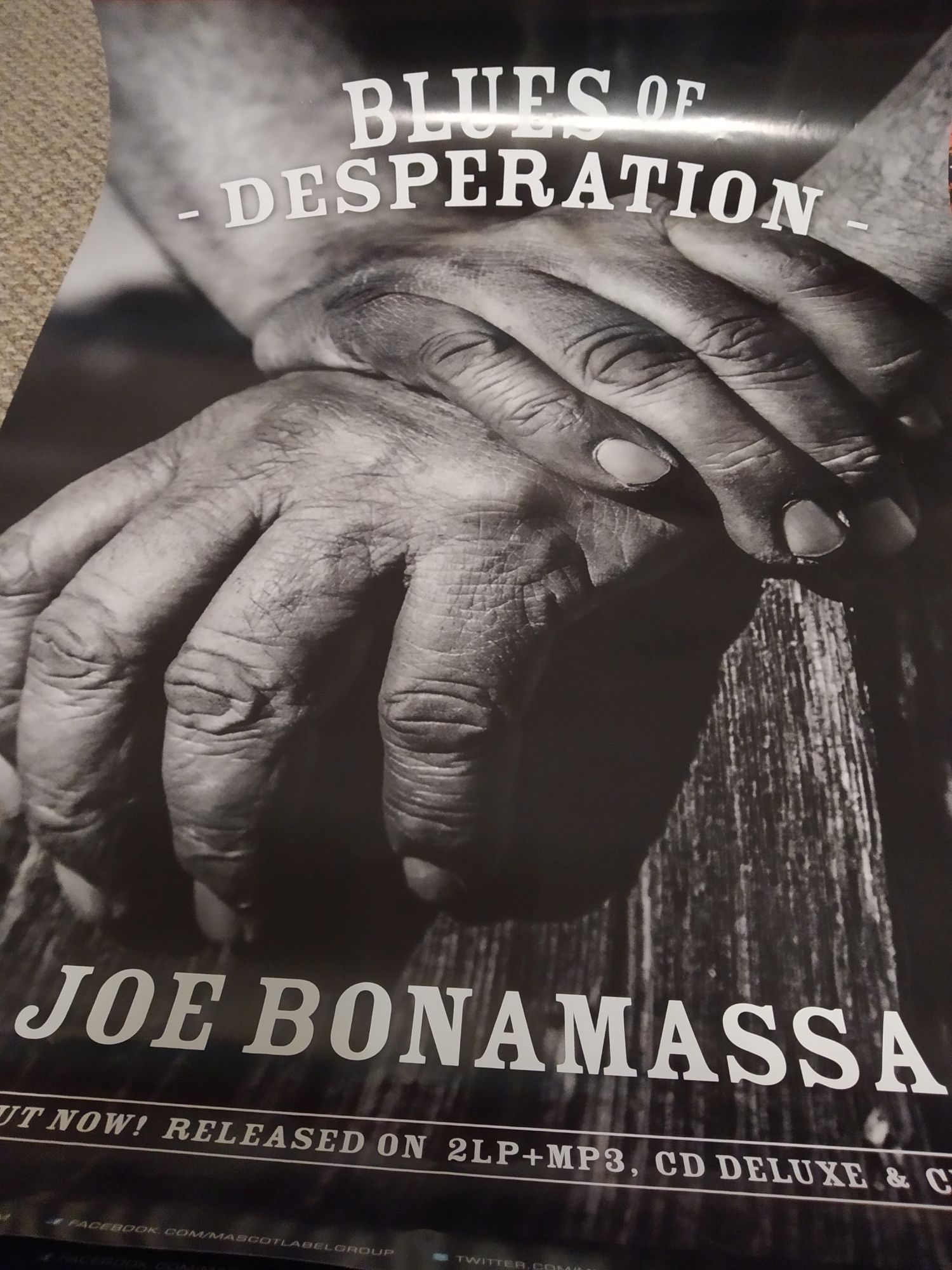 Joe Bonamassa - Blues Of Desperation - POSTER - Kliknutím na obrázek zavřete