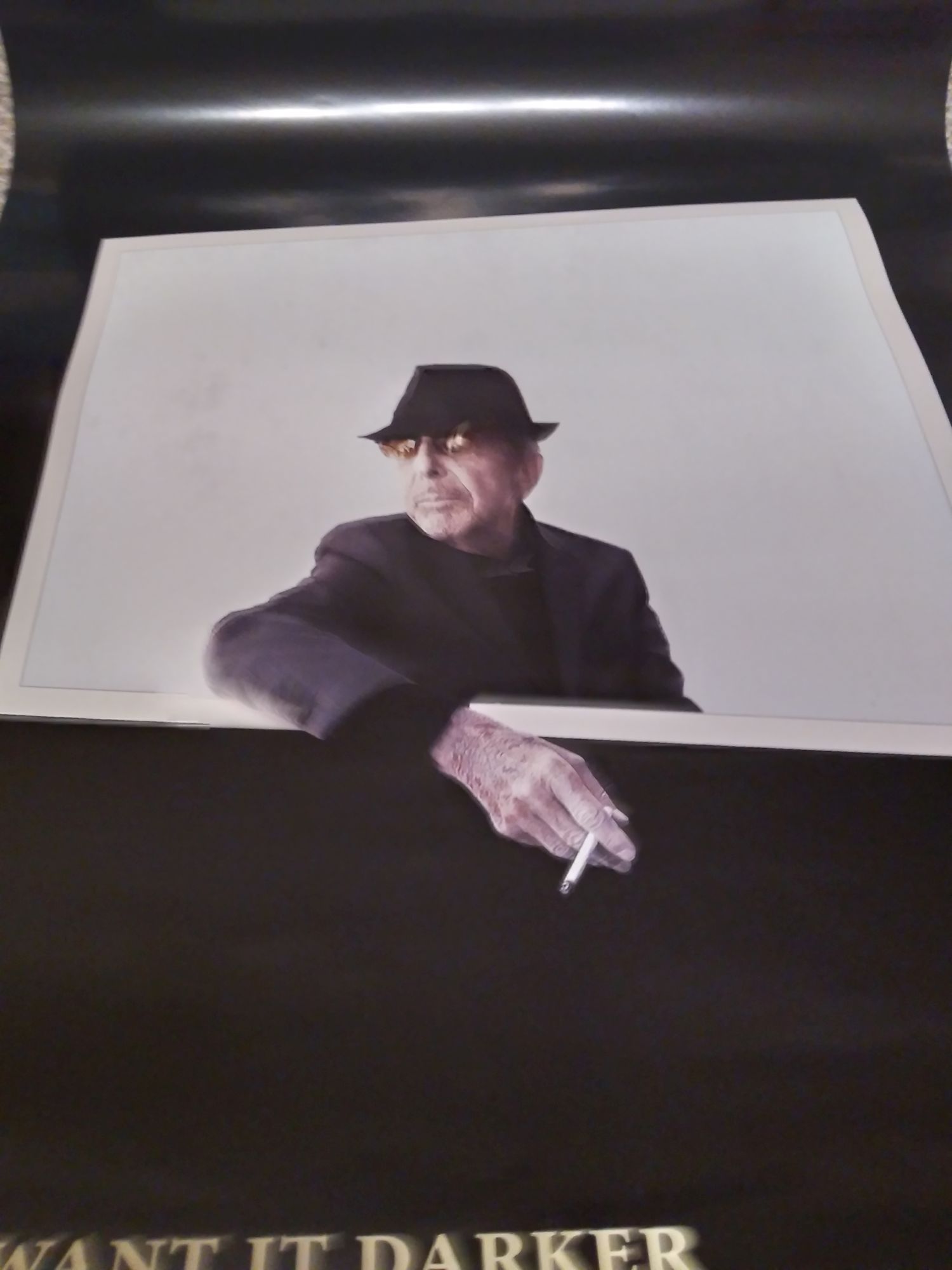 Leonard Cohen - You Want It Darker - POSTER - Kliknutím na obrázek zavřete