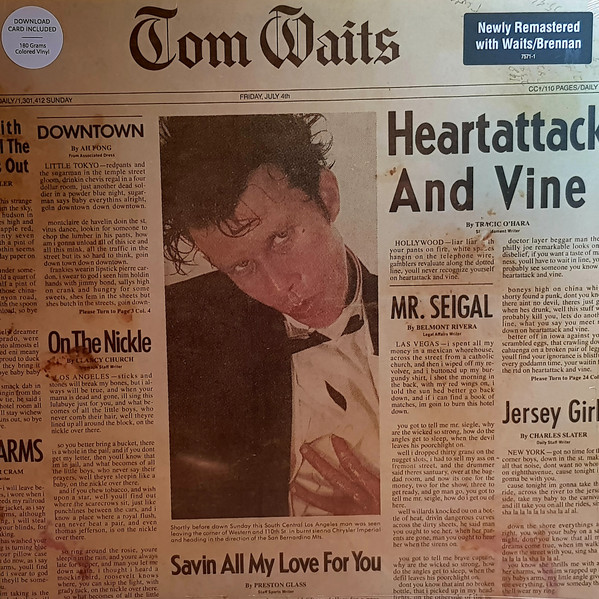Tom Waits - Heartattack And Vine - LP - Kliknutím na obrázek zavřete
