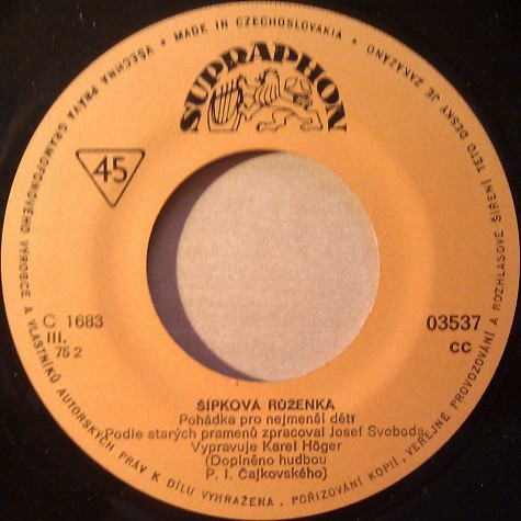 Karel Höger - Šípková Růženka / O Smolíčkovi - SP bazar