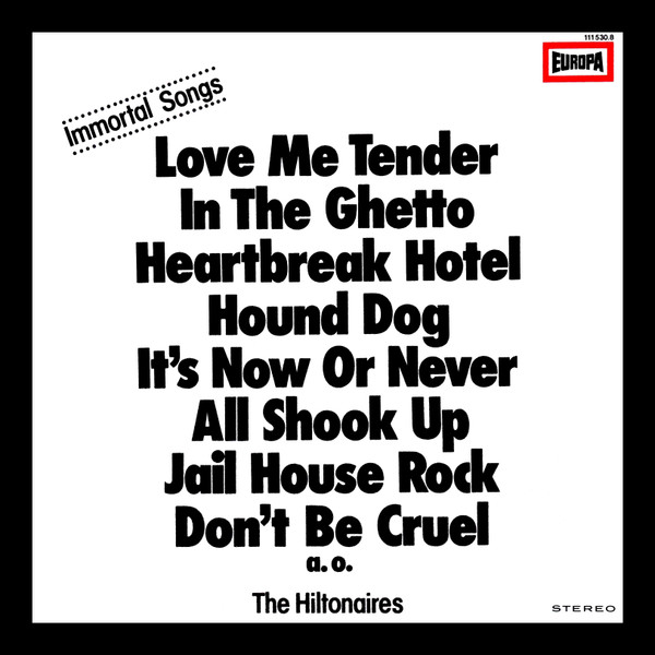 The Hiltonaires - Immortal Songs - LP bazar - Kliknutím na obrázek zavřete