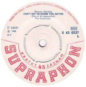 The Cardinals - Can't Get To Know You Better / Straight-SP baz