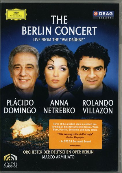 Placido Domingo,Anna Netrebko,Rolando Villazón-Berlin ConcertDVD - Kliknutím na obrázek zavřete