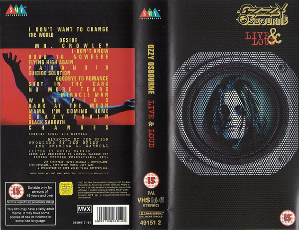 Ozzy Osbourne - Live & Loud - VHS