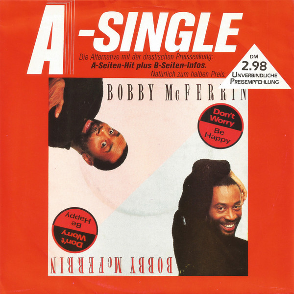 Bobby McFerrin - Don't Worry, Be Happy - 7´´ bazar Bobby McFerrin - Don't Worry, Be Happy - 7´´ bazar