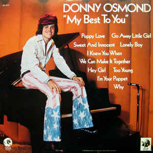 Donny Osmond ‎– My Best To You - LP bazar - Kliknutím na obrázek zavřete