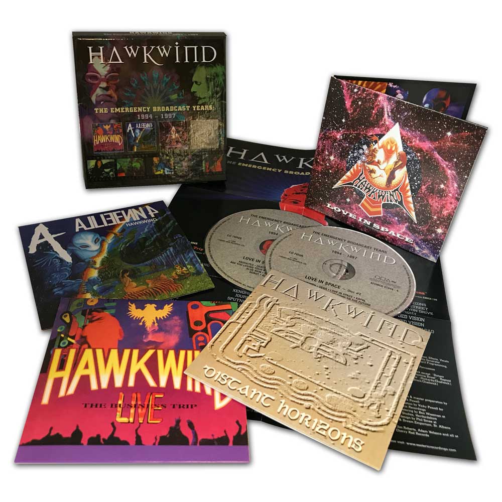 HAWKWIND - THE EMERGENCY BROADCAST YEARS 1994 – 1997-5CD - Kliknutím na obrázek zavřete